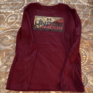 Under Armour Maroon Long Sleeve Tee